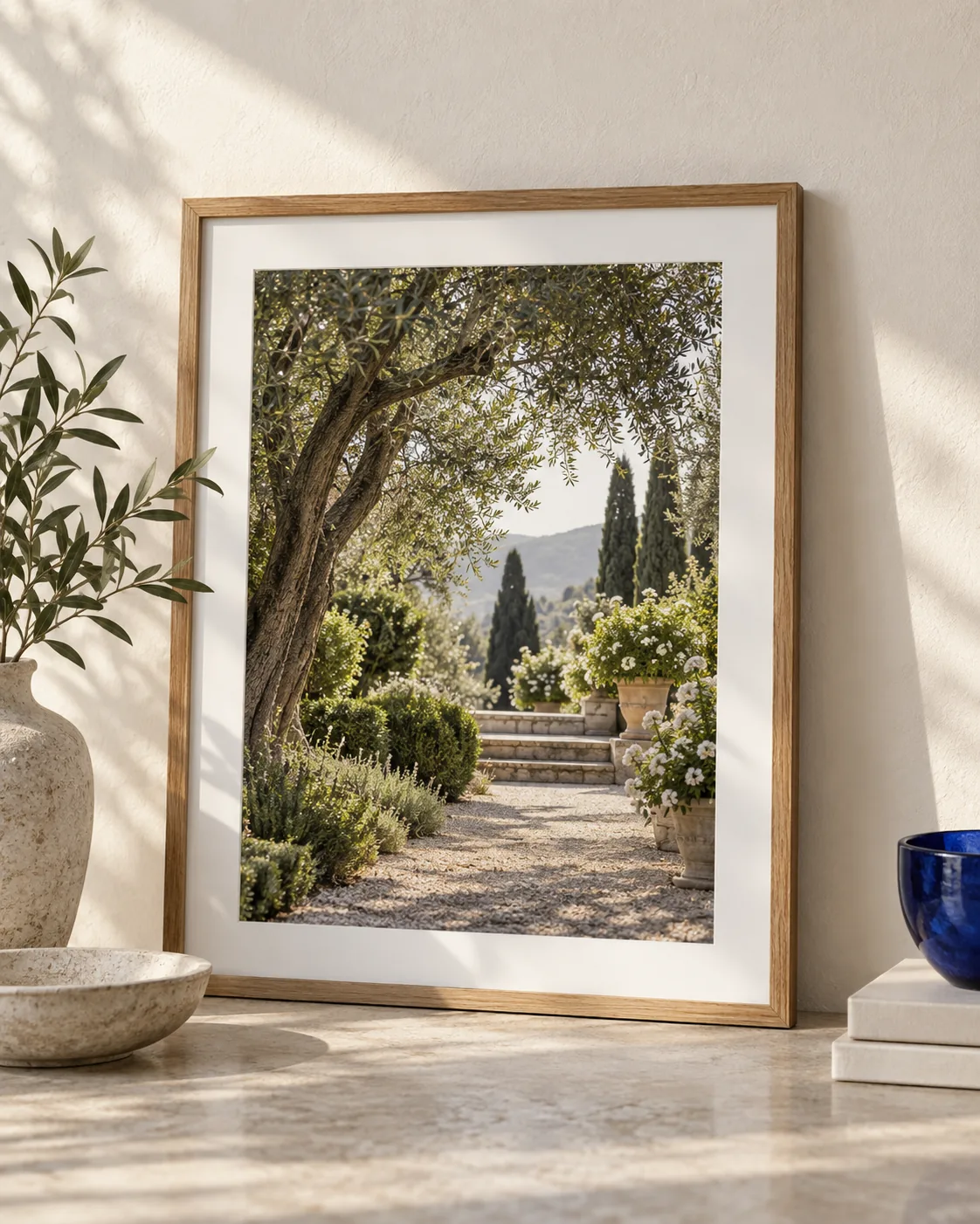 A botanical photograph presented as a framed print